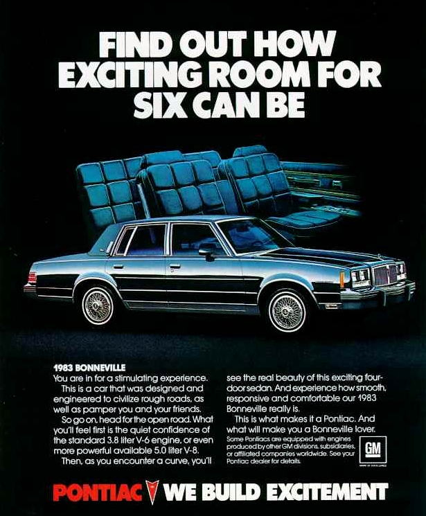 1983 Pontiac Auto Advertising